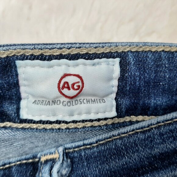 AG Adriano Goldschmied Women's Blue Super Skinny Ankle Denim Jeans 25R - Picture 3 of 10